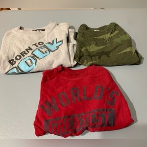 Crazy 8 Kids Short Sleeve Tees - Red, Green, Gray